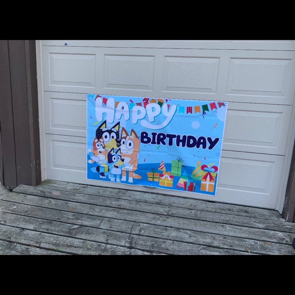 Bluey Birthday Banner